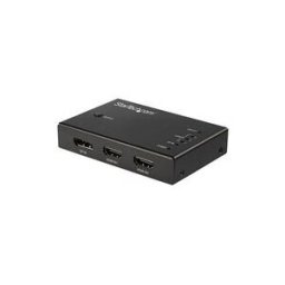 StarTech.com 4 Port HDMI Video Switch - 3x HDMI 1x DisplayPort - 4K 60Hz - commutateur video/audio - 4 ports