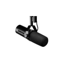 Shure LE STANDARD du micro en radio et podcast, preampli integre, capsule dynamique cardioÃ¯de et connectique XLR