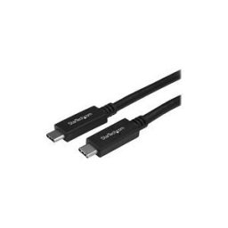 StarTech.com Cable USB 3.1 USB-C vers USB-C de 1 m - Cordon USB C vers C - Male / Male - Noir - Cable USB de type-C - 24 pin USB-C pour 24 pin USB-C - 1 m