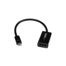 StarTech.com Adaptateur / Convertisseur actif Mini DisplayPort 1.2 vers HDMI 4K pour MacBook Pro / MacBook Air Mini DP - M/F - Blanc - convertisseur video - noir