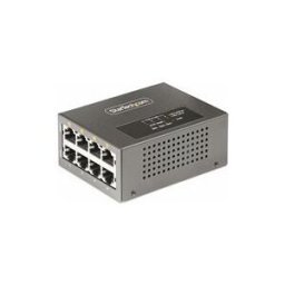 StarTech.com 4-Port Multi-Gigabit PoE++ Injector, 5/2.5G Ethernet (NBASE-T), PoE/PoE+/PoE++ (802.3af/802.3at/802.3bt), 160Watts Power Budget, Wall/DIN Rail Mountable - Unmanaged, For IP Cameras/Wireless APs/POSs (AS445C-POE-INJECTOR) - Injecteur de puissa