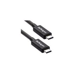 StarTech.com 50cm (1.6ft) Thunderbolt 3 Cable, 40Gbps, 100W PD, 4K/5K Video, Thunderbolt-Certified, Compatible w/ TB4/USB 3.2/DisplayPort - cable Thunderbolt - 24 pin USB-C pour 24 pin USB-C - 50 cm