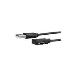 StarTech.com Cable USB C - 1 m - USB-A vers USB-C - Angle droit - Cable USB C coude 90Â° - USB 2.0 - Cordon USB Type-C - USB vers USB C - cable USB - USB pour 24 pin USB-C - 1 m