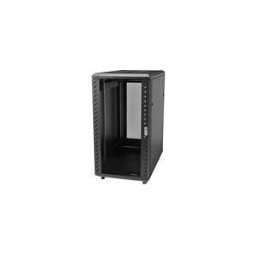 StarTech.com 25U Network Rack Cabinet on Wheels - 36in Deep - Portable 19in 4 Post Network Rack Enclosure for Data IT Computer Equipment w/ Casters (RK2536BKF) - rack - 25U
