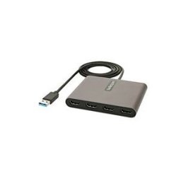 StarTech.com Adaptateur USB 3.0 vers 4x HDMI - Carte Video/Graphique Externe - Adaptateur USB Type-A vers Quadruple HDMI 1080p 60Hz - Convertisseur USB A vers HDMI - Windows Uniquement (USB32HD4) - cable adaptateur - HDMI / USB - 1 m