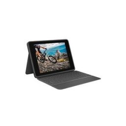 Logitech Rugged Folio - clavier et etui - AZERTY - Francais - graphite Peripherique d'entree