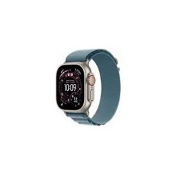 Apple Watch Ultra 3 - titanium naturel - Oui montre intelligente avec Boucle Alpine - bleu clair - 64 Go