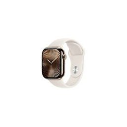 Apple Watch Series 10 (GPS + Cellular) - titane dore - montre intelligente avec bande sport - droit - 64 Go