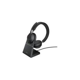 Jabra Evolve2 65 MS Stereo - micro-casque - avec support de chargement