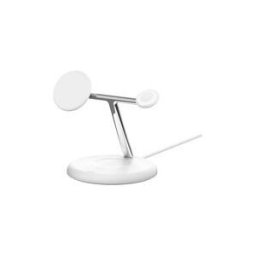 Belkin BoostCharge Pro 3-in-1 support de chargement sans fil - magnetique avec Qi2 - + adaptateur secteur - 15 Watt