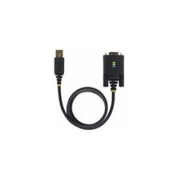 StarTech.com 3ft (1m) USB to Null Modem Serial Adapter Cable, Interchangeable DB9 Screws/Nuts, COM Retention, USB-A to RS232, FTDI, Level-4 ESD Protection, Windows/macOS/ChromeOS/Linux - Rugged TPE Construction (1P3FFCNB-USB-SERIAL) - cable USB / serie -