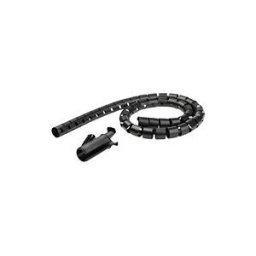 StarTech.com Gaine spirale range-cable en noir - 1,5 m - Diametre de 45 mm - Avec outil pour inserer les cables (CMSCOILED3) - kit de gaines pour cables