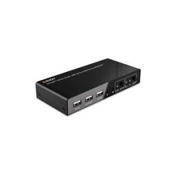 Lindy - commutateur ecran-clavier-souris/audio/USB - HDMI 4K60, USB 2.0 - 2 ports
