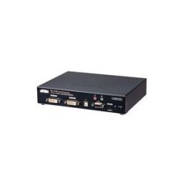Aten KE6940AT DVI-I Dual Display KVM over IP Transmitter - rallonge ecran-clavier-souris/audio/serie/USB - GigE