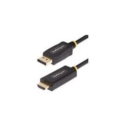 StarTech.com 9.8ft (3m) DisplayPort to HDMI Adapter Cable, 4K 60Hz with HDR, DP to HDMI 2.0b, Active Video Converter, DisplayPort Desktop to HDMI Monitor, M/M - DisplayPort to HDMI Cord (10F-DP-HDMI-4K60-HDR) - cable adaptateur - DisplayPort / HDMI - 3 m