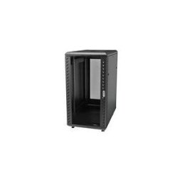 StarTech.com 18U 19 Server Rack Cabinet, 4 Post Adjustable Depth (6-32)Locking Knock Down Network/Computer Equipment Enclosure, Mobile with Glass Door Casters, HP ProLiant ThinkServer - Data Rack Enclosure (RK1836BKF) - rack - 18U