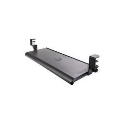 StarTech.com Under-Desk Keyboard Tray, Clamp-on Keyboard Holder, Supports up to 12kg (26.5lb), Sliding Keyboard and Mouse Drawer with C-Clamps, Height Adjustable Keyboard Tray - Black - Ergonomic Keyboard Tray (KEYBOARD-TRAY-CLAMP1) - tiroir a clavier