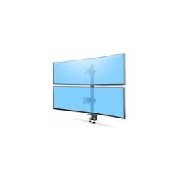 StarTech.com Desk Mount For 2x Vertically Stacked Monitors, Dual 49, TAA kit de montage - pour 2 ecrans LCD/ecrans LCD incurves - liberation rapide - noir - Conformite TAA
