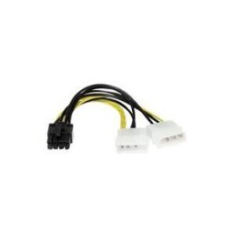 StarTech.com Cable adaptateur d'alimentation LP4 vers carte video Express PCI 8Â broches de 15Â cm - adaptateur secteur - alimentation interne 4 plots pour Alimentation PCIe de 8 broches - 15.3 cm