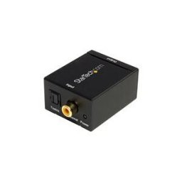 StarTech.com Convertisseur audio coaxial numerique ou Toslink optique SPDIF vers RCA stereo - convertisseur audio numerique coaxial/optique