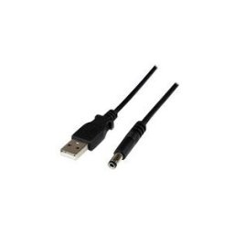 StarTech.com Cable d'alimentation USB vers connecteur annulaire de type N - Cordon CC USB vers 5,5 mm 5 V - 1 m - cable d'alimentation - USB (alimentation uniquement) pour DC jack de 5,5 x 2,5 mm - 1 m