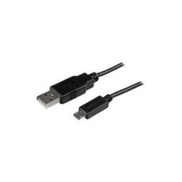 StarTech.com Cable de charge /synchronisation mobile USB A vers Micro B mince de 0,5m - Cordon USB 2.0 pour smartphone / tablette M/M Noir - cable USB - 50 cm