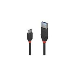 Lindy Black Line - Cable USB de type-C - 24 pin USB-C pour USB type A - 50 cm