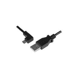 StarTech.com Cable de charge et synchronisation Micro USB de 1 m - Cordon USB-A vers Micro-B a angle gauche - M/M - 0,25 mmÂ² - cable USB - Micro-USB de type B pour USB - 1 m
