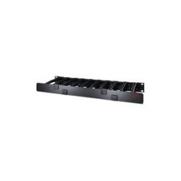 APC Horizontal Cable Manager Single-Sided with Cover - panneau d'agencement de cables de rack avec couvercle - 1U