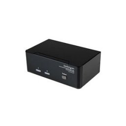 StarTech.com Commutateur KVM USB et double DVI a 2 ports avec audio et hub USB 2.0 - Switch ecran clavier souris - commutateur ecran-clavier-souris/audio/USB - 2 ports