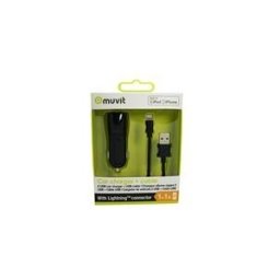MUVIT Car charger + cable adaptateur d'alimentation pour voiture - USB