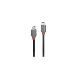 Lindy Anthra Line - Cable USB de type-C - 24 pin USB-C pour Micro-USB de type B - 3 m