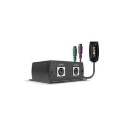 LINDY 100m PS/2 KM Cat.5e/6 Extender - transmetteur et recepteur - cable de rallonge clavier / souris