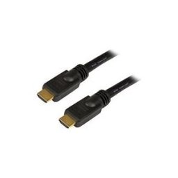 StarTech.com Cable HDMI haute vitesse de 15 m - 4K 30 - Aucun amplificateur de signal requis - HDMI vers HDMI - M/M - Noir - Plaques or - cable HDMI - 15 m