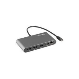 StarTech.com Mini Dock Thunderbolt 3 - Station d'Accueil TB3 a Double ecran - HDMI 4K 60Hz - 2x USB-A (3.2/2.0) GbE - Cable 28cm - Adaptateur Multiport pour PC Portable - Mac/Windows (TB3DKM2HDL) - station d'accueil - Thunderbolt 3 - 2 x HDMI - GigE