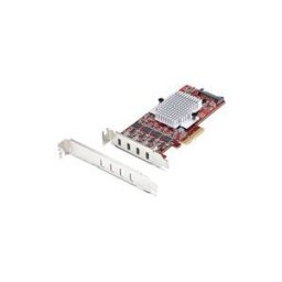 StarTech.com 4-Port USB Type-C PCIe Card, USB-C 10Gb, 4x Controllers, TAA - adaptateur USB - PCIe 3.0 x4 - USB-C 3.2 Gen 2 x 4 - Conformite TAA