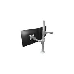 Dataflex ViewLite Monitor Arm 142 - kit de montage - pour 2 ecrans LCD - blanc argente