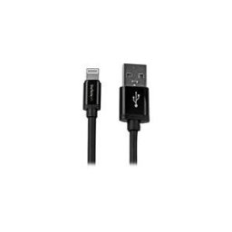 StarTech.com Cable AppleÂ® Lightning vers USB pour iPhone, iPod, iPad 2 m Noir - Cable iPhone 5 - Chargeur Synchronisation Lightning - 2m - cable Lightning - Lightning / USB - 2 m