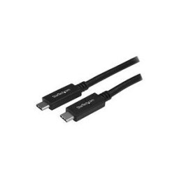 StarTech.com Cable USB-C vers USB-C de 1 m - Cordon USB Type C vers USB Type C - M/M - USB 3.0 (5Gb/s) - Cable USB de type-C - 24 pin USB-C pour 24 pin USB-C - 1 m