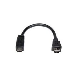 StarTech.com Cable adaptateur Micro USB vers Mini USB de 15 cm - M/F - adaptateur USB - mini USB type B pour Micro-USB de type B - 15.24 cm