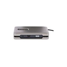 StarTech.com USB-C Multiport Adapter with USB-C DP Alt Mode Video Output / 4K HDMI 2.0 / VGA, USB-C Dual Monitor Docking Station, 100W PD Pass-Through, USB Type C Mini Dock/MST Adapter Hub - 2x USB-A 10Gbps, GbE (DKM31C3HVCPD) - station d'accueil - USB-C