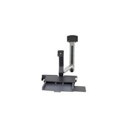 Ergotron Systeme de surface de travail kit de montage - pour ecran LCD/clavier/souris/lecteur de codes a barres/processeur - petit support de CPU - aluminium poli