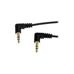 StarTech.com Cable audio stereo Slim 3,5Â mm a angle droit de 30Â cm - M/M - cable audio - 30 cm