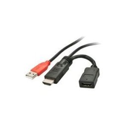 Lindy Power Injector Cable - cable video / audio / alimentation - HDMI / USB