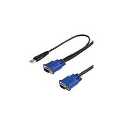 StarTech.com Cable pour Switch KVM VGA avec USB 2 en 1 - 3m - cable video / USB - 3.05 m