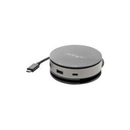 StarTech.com Adaptateur Multiport USB-C - Mini Dock USB 3.1 10Gbps Type-C avec 4K 60Hz HDMI/DisplayPort ou 1080p VGA - 75W PD Passthrough, Hub USB 3 Ports, GbE - Station d'Accueil Mobile (DKT31CHDVCM) - station d'accueil - USB-C 3.1 Gen 2 - VGA, HDMI, DP