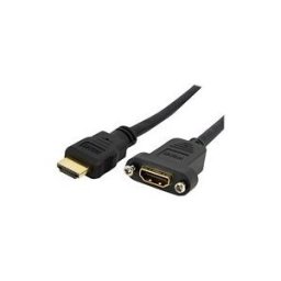 StarTech.com Cable HDMI standard a montage sur panneau de 91 cm - Cordon HDMI vers HDMI - F/M - cable HDMI - 91 cm