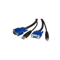 StarTech.com Cable pour Switch KVM VGA avec USB 2 en 1 - 1.80m - cable clavier/video/souris/USB - 1.8 m