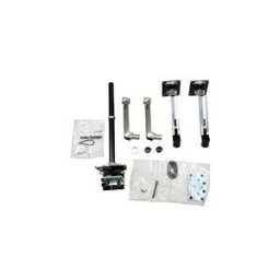 Ergotron LX kit de montage - pour 2 ecrans LCD - aluminium poli avec des accents noirs