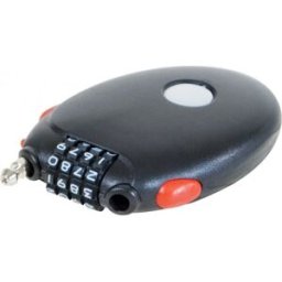 Dacomex Cadenas a code avec cable acier retractable 1,8m